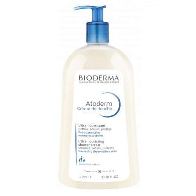 BIODERMA ATODERM CREME DE DOUCHE KREMOWY ŻEL DO MYCIA TWARZY I CIAŁA 1 L