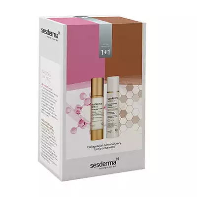 SESDERMA Zestaw RETI AGE Krem-Żel 50 ml + AZELAC RU emulsja rozjaśniająca SPF50+ 50 ml