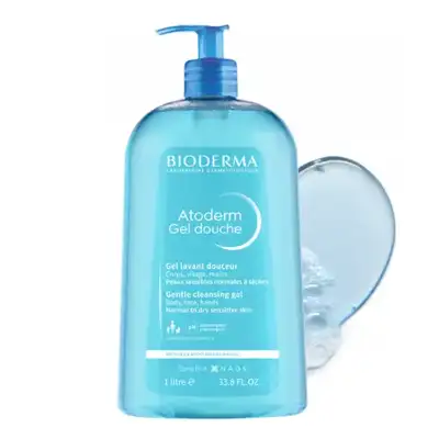 BIODERMA Zestaw Atoderm Gel Douche Żel myjący 1L + Refill 1L