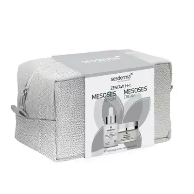 SESDERMA XMASS 2023 Zestaw MESOSES (Krem przeciwstarzeniowy Supreme 50 ml + Serum przeciwstarzeniowe premium 30 ml + Kosmetyczka)