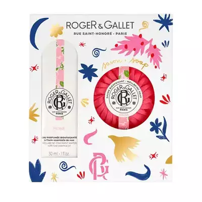 Roger&amp;Gallet Zestaw do ciała o zapachu róży Rose: Woda zapachowa 30 ml + Mydło w kostce 100 g