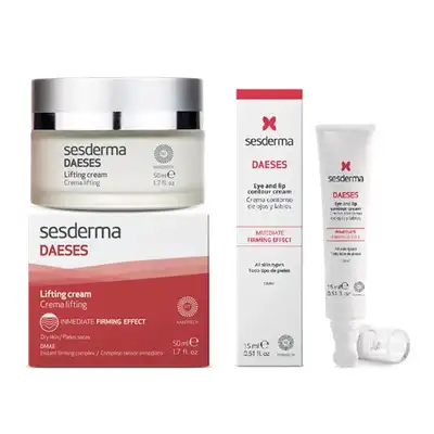 SESDERMA Zestaw liftingujący do skóry wiotkiej DAESES: Krem do twarzy 50 ml + Krem pod oczy 15 ml