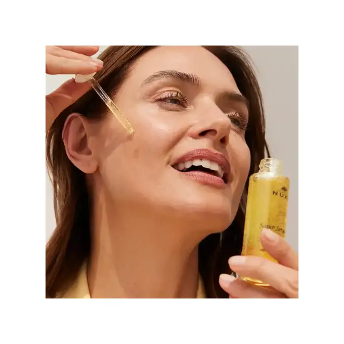 NUXE XMAS25 Zestaw Super: Serum do twarzy 30 ml + Serum pod oczy 15 ml + Masażer do twarzy